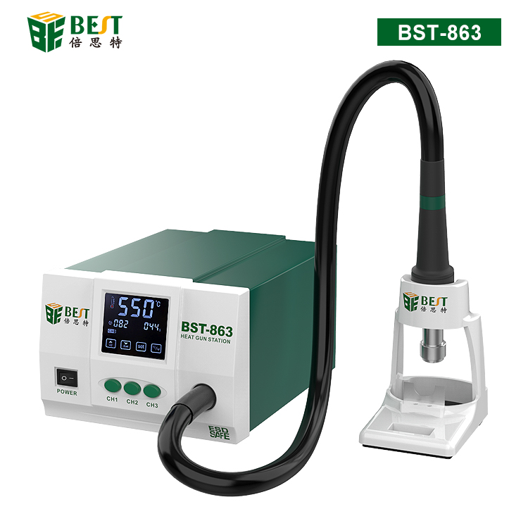 BST-863 智能數(shù)顯觸控恒溫?zé)犸L(fēng)槍 數(shù)顯液晶觸控?zé)o鉛手機(jī)維修工業(yè)級(jí)高頻可調(diào)熱風(fēng)拆焊臺(tái)